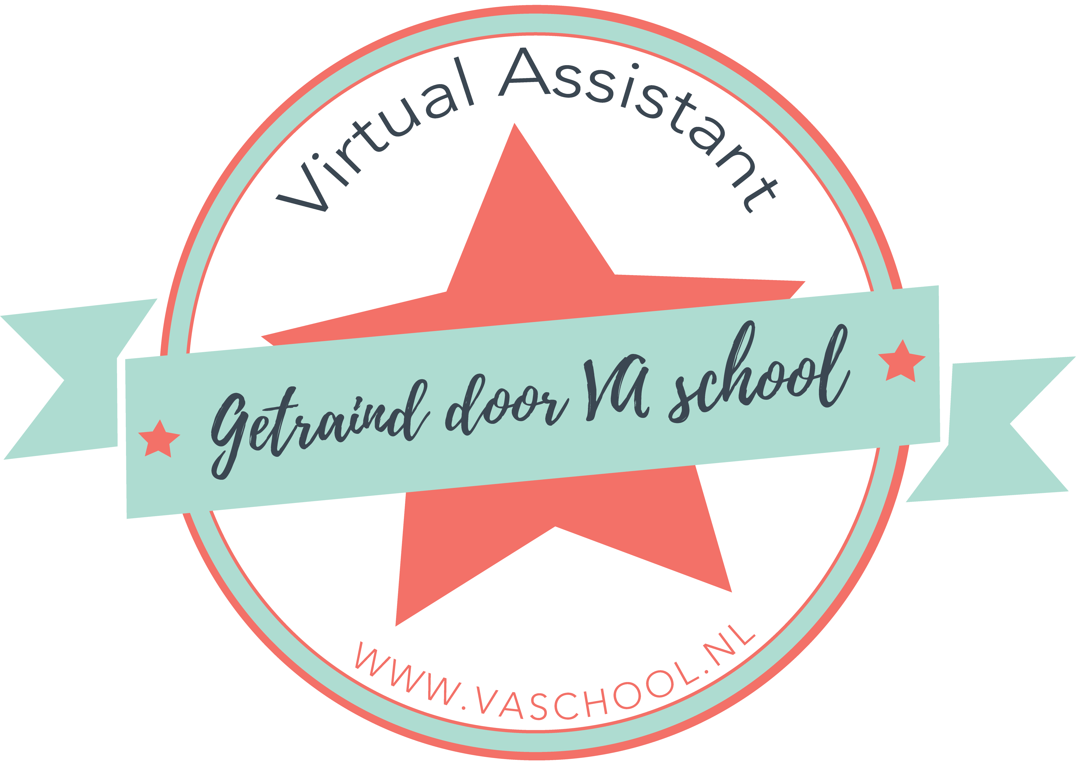 VAschool-badge-dicht Badge VAschool voor Virtual Assitants